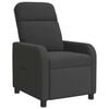 vidaXL Fauteuil inclinable Gris fonc&eacute; Boucl&eacute;