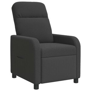 vidaXL Fauteuil inclinable Gris fonc&eacute; Boucl&eacute;