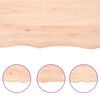 vidaXL Dessus de table 60x60x(2-4) cm bois de ch&ecirc;ne massif non trait&eacute;