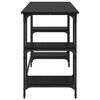 vidaXL Bureau Ch&ecirc;ne noir 140 x 50 x 75 cm Bois d'ing&eacute;nierie