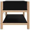 vidaXL Table basse Noir 82x48x45 cm Bois d'ingénierie