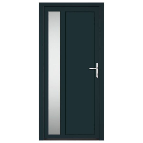 vidaXL Porte d'entr&eacute;e anthracite 98x208 cm PVC