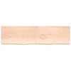 vidaXL &Eacute;tag&egrave;re murale 220x60x(2-6) cm bois de ch&ecirc;ne massif non trait&eacute;