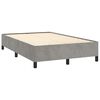 vidaXL Sommier &agrave; lattes de lit avec matelas LED gris clair 120x190 cm