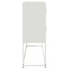 vidaXL Buffet blanc 100,5x39x107 cm acier
