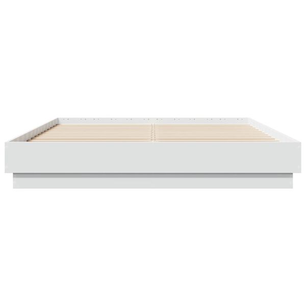 vidaXL Cadre de lit sans matelas blanc 150x200 cm