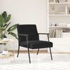 vidaXL fauteuil Noir 59 x 75 x 78 cm Velours