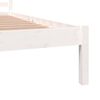 vidaXL Cadre de lit sans matelas 135x190 cm blanc