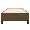 vidaXL Cadre de lit &agrave; ressorts marron fonc&eacute; 90x190 cm tissu