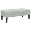 vidaXL banc avec coussin Gris clair 113 x 57 x 39 cm Velours