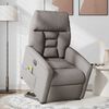 vidaXL Fauteuil inclinable de massage &eacute;lectrique Taupe Tissu