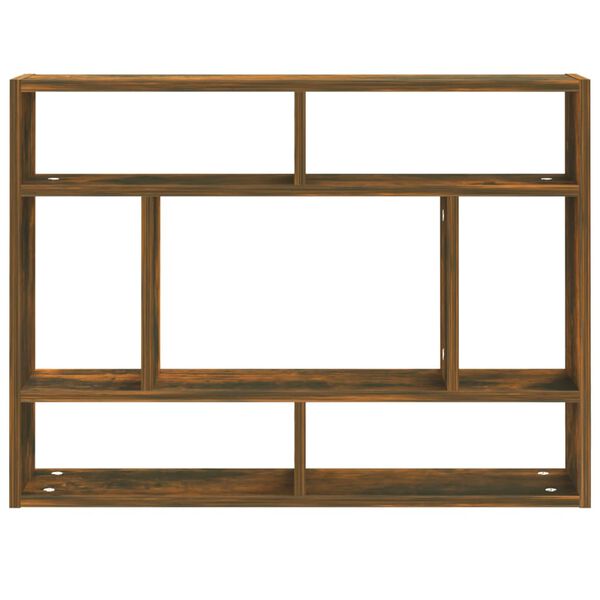 vidaXL Étagère murale Chêne fumé 75x16x55 cm Bois d'ingénierie