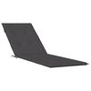 vidaXL Coussin de chaise longue anthracite mélangé (75+105) x 50 x 4 cm