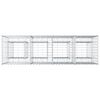 vidaXL Lit sur&eacute;lev&eacute; gabion Argent&eacute; 170 x 50 x 80 cm Acier galvanis&eacute;