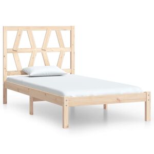 vidaXL Cadre de lit sans matelas bois massif 100x200 cm