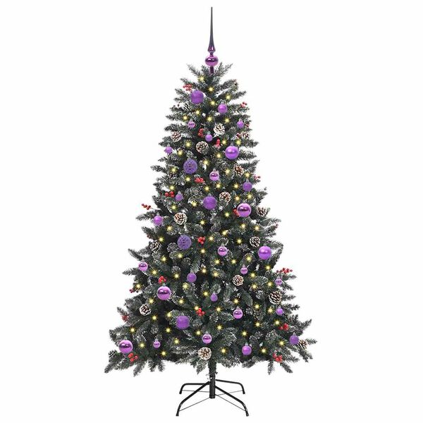 vidaXL Sapin de No&euml;l artificiel Vert 150 cm PVC, plastique et acier