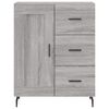 vidaXL Buffet sonoma gris 69,5x34x90 cm bois d'ing&eacute;nierie