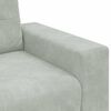 vidaXL Fauteuil Gris clair 60 cm Velours