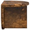 vidaXL &Eacute;tag&egrave;re Murale Ch&ecirc;ne fum&eacute; 38 x 19 x 19 cm Bois d'ing&eacute;nierie