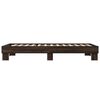vidaXL Cadre de lit sans matelas ch&ecirc;ne marron 90x190 cm