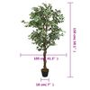 vidaXL Ficus artificiel 756 feuilles 150 cm vert