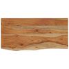 vidaXL &Eacute;tag&egrave;re murale rectangulaire massif acacia bordure assortie