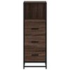 vidaXL Armoire de bain ch&ecirc;ne marron 35x37,5x100 cm bois d'ing&eacute;nierie