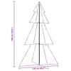 vidaXL Arbre de No&euml;l c&ocirc;ne 240 LED d'int&eacute;rieur/d'ext&eacute;rieur 118x180 cm