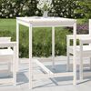 vidaXL Table de jardin blanc 121x82,5x110 cm bois massif de pin
