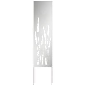 vidaXL &Eacute;cran de confidentialit&eacute; de jardin Fretwork Argent&eacute; 32 x 140 cm