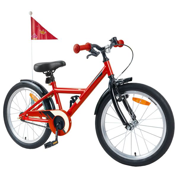 vidaXL V&eacute;lo pour Enfants 18 Pouces pour les 5-7 ans Rouge
