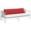 vidaXL Coussin de Dos Rouge 200 x 19 x 50 cm tissu
