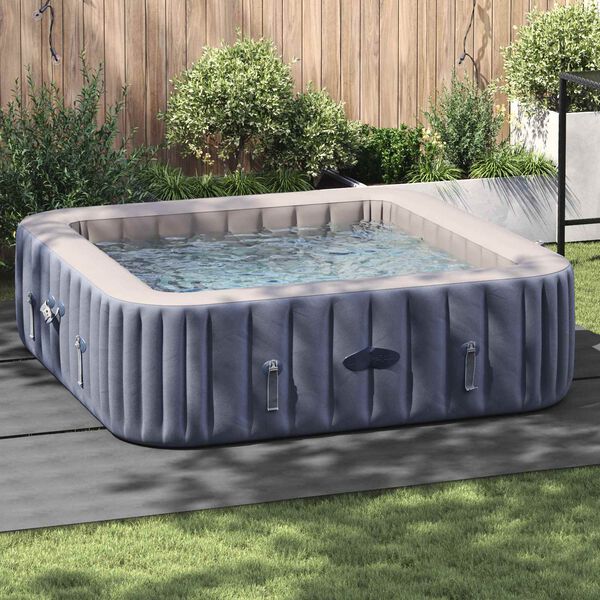 vidaXL Tapis de piscine Gris clair 396 x 396 x 0,1 cm Tissu non tiss&eacute;