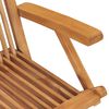 vidaXL Chaises de jardin lot de 8 Bois de teck massif