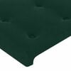 vidaXL Cadre de lit sans matelas vert fonc&eacute; 120x200 cm velours