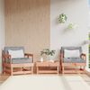 vidaXL Chaises de jardin lot de 2 cm bois massif douglas