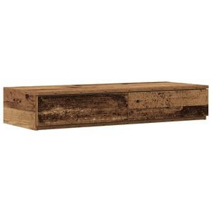 vidaXL Tiroirs de lit avec tiroir Bois ancien 90 x 36,5 x 16,5 cm