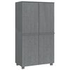 vidaXL Garde-robe HAMAR Gris fonc&eacute; 89x50x180 cm Bois massif de pin