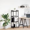 vidaXL &Eacute;tag&egrave;re Ch&ecirc;ne noir 40 x 30 x 85 cm Bois d'ing&eacute;nierie