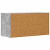 vidaXL Meuble TV Gris béton 80 x 35 x 40 cm Bois d'ingénierie