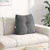 vidaXL Coussin de Dos Gris fonc&eacute; 45 x 24 x 50 cm tissu