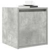 vidaXL Table de chevet murale gris béton 38x34x40 cm