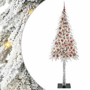 vidaXL Sapin de No&euml;l avec 300 LED Blanc 210 cm PE et Acier