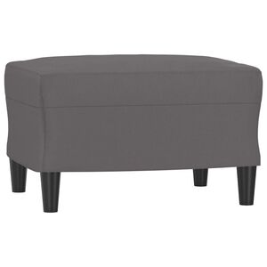 vidaXL Repose-pied Gris 60x50x41 cm Similicuir