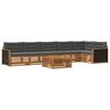 vidaXL Ensemble de canap&eacute;s d'ext&eacute;rieur 7 pcs Naturel et Anthracite