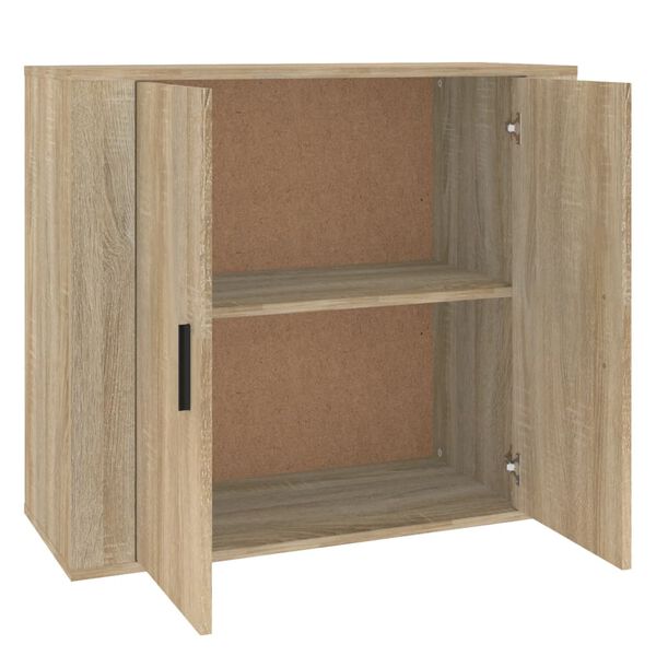 vidaXL Buffet Ch&ecirc;ne sonoma 80x33x70 cm Bois d'ing&eacute;nierie