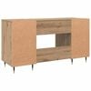 vidaXL Bureau ch&ecirc;ne artisanal 140 x 50 x 75 cm Bois d'ing&eacute;nierie