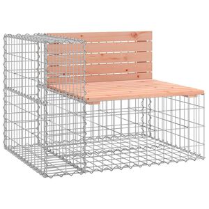 vidaXL Banc jardin design gabion 92x71x65,5 cm bois massif de douglas
