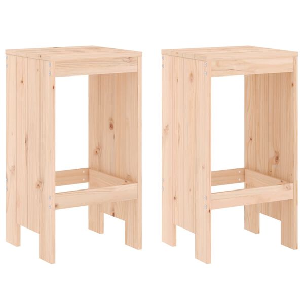 vidaXL Ensemble de bar de jardin 3 pcs bois de pin massif