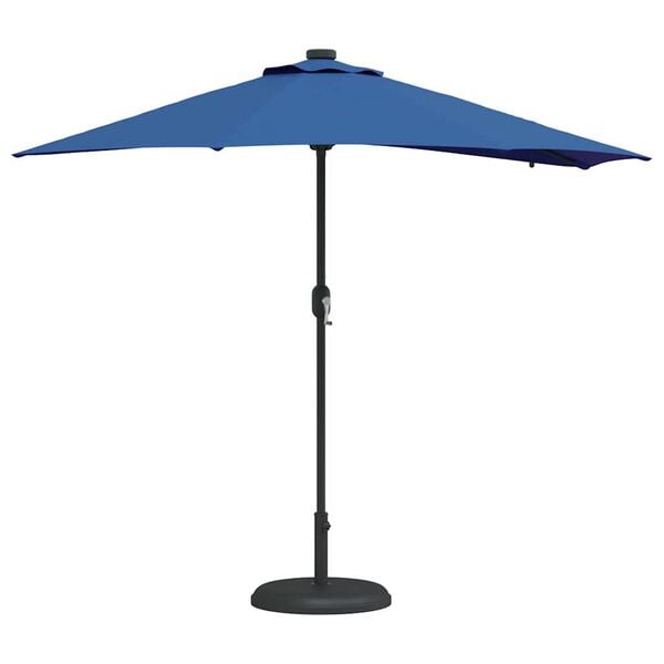 vidaXL Parasol de jardin Azur 294 x 150 x 223 cm Polyester et Acier